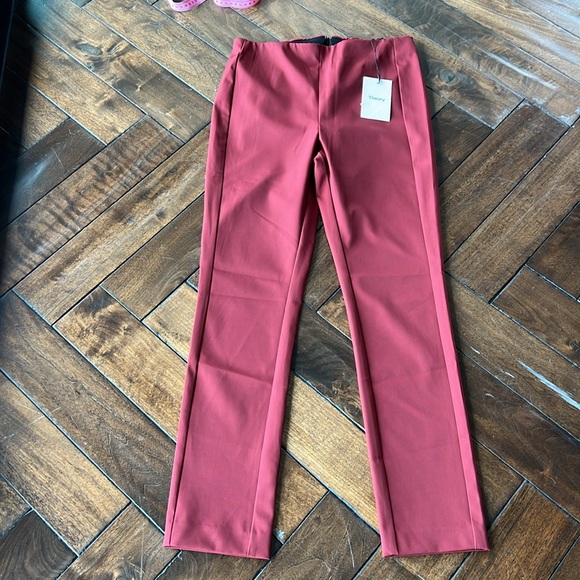Theory size 8 black cherry Navalane Becker trouser
